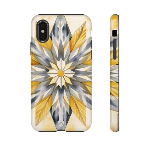 Sunshine Bloom Mosaic - Impact Resistant Phone Case iPhone X Glossy